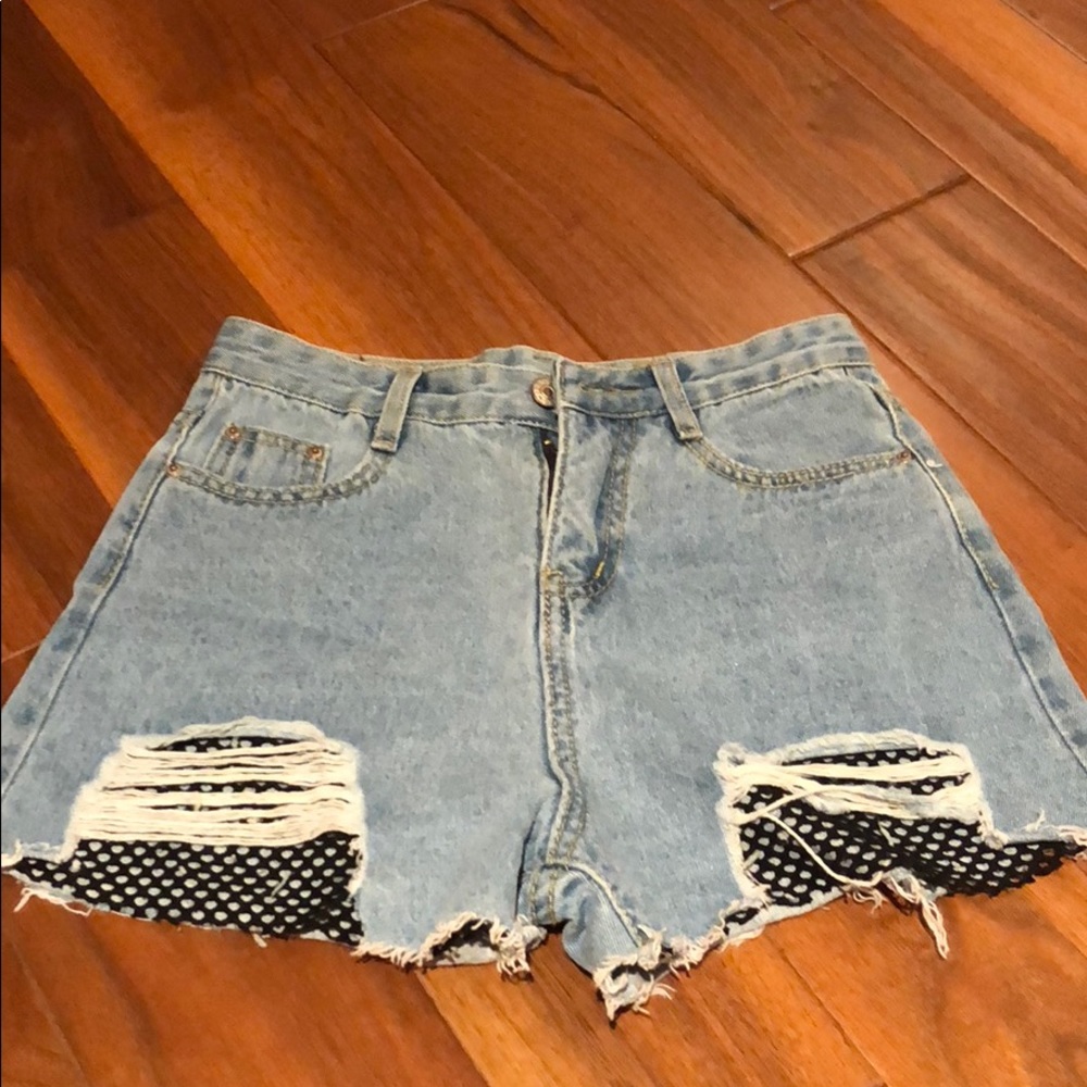 High Waisted Denim Shorts